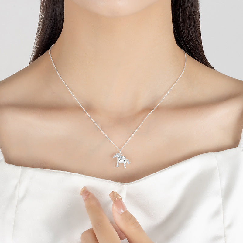 New Arrival Affordable Luxury Chinese-style Horse Zodiac Necklace