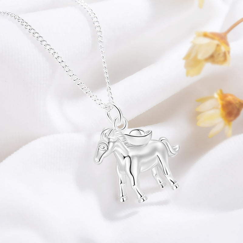 New Arrival Affordable Luxury Chinese-style Horse Zodiac Necklace