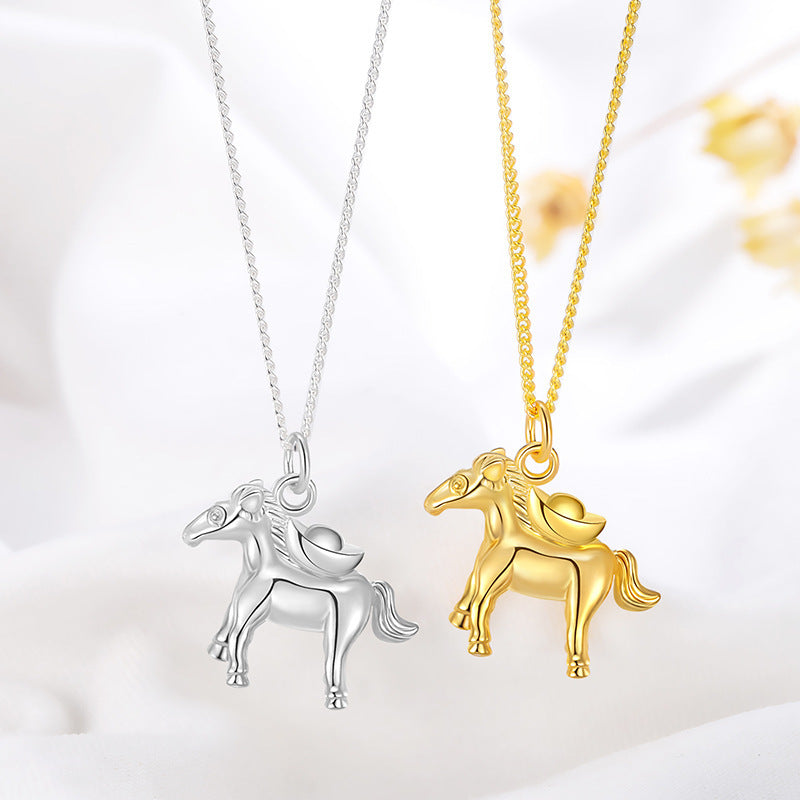 New Arrival Affordable Luxury Chinese-style Horse Zodiac Necklace