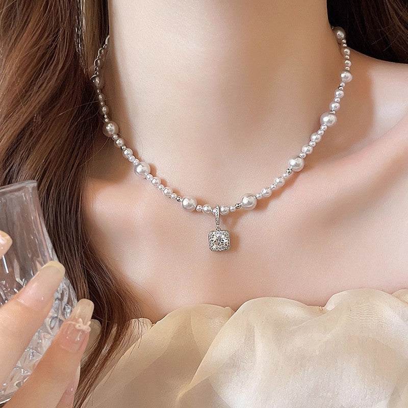 Non Fading Rose Sugar Pearl Necklace